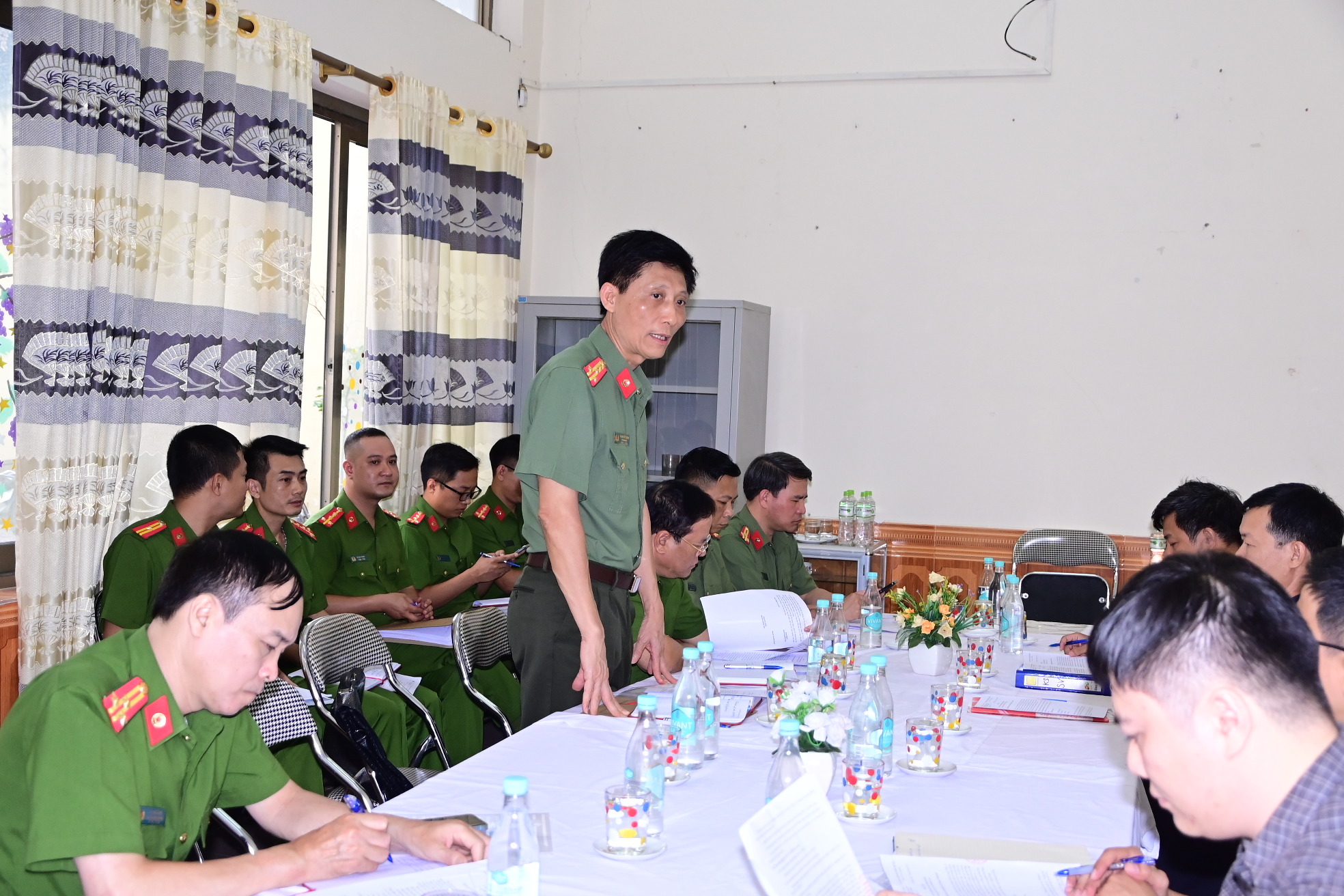 Kiểm tra về PCCC và CNCH tại khách sạn sinh viên Trường Đại học Quản lý và Công nghệ Hải Phòng